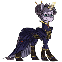 Size: 1200x1200 | Tagged: safe, artist:kalemon, oc, oc only, oc:stadia cadastral, pony, unicorn, fallout equestria, clothes, dress, female, hairpin, magic, magic aura, simple background, solo, transparent background