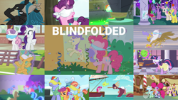 Size: 1994x1121 | Tagged: safe, edit, edited screencap, editor:quoterific, screencap, applejack, blues, bow hothoof, daring do, fluttershy, gilda, lemon hearts, meadow song, minuette, noteworthy, pinkie pie, queen chrysalis, rainbow dash, rarity, royal ribbon, scootaloo, snails, spike, sugar belle, sweetie belle, twilight sparkle, twinkleshine, windy whistles, alicorn, pony, tri-horned bunyip, unicorn, 2 4 6 greaaat, amending fences, daring done?, forever filly, frenemies (episode), g4, griffon the brush off, parental glideance, scare master, sweet and elite, the best night ever, the big mac question, the ticket master, animal costume, applelion, armor, astrodash, athena sparkle, blindfold, boat, clothes, costume, mane six, pinkie puffs, piñata, twilight sparkle (alicorn), unicorn twilight
