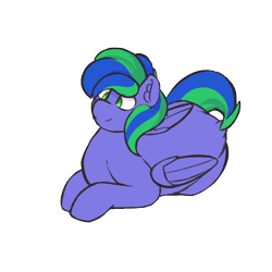 Size: 3000x3000 | Tagged: safe, artist:epicenehs, oc, oc only, oc:felicity stars, pegasus, pony, 2021 community collab, derpibooru community collaboration, chubby, cute, female, high res, lying down, simple background, solo, transparent background