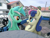 Size: 4608x3456 | Tagged: safe, artist:raphaeldavid, bon bon, lyra heartstrings, sweetie drops, earth pony, pony, unicorn, g4, eye contact, female, irl, lesbian, lidded eyes, looking at each other, photo, ponies in real life, ship:lyrabon, shipping, smiling