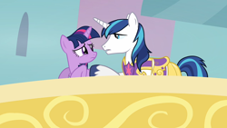 Size: 1920x1080 | Tagged: safe, screencap, shining armor, twilight sparkle, pony, unicorn, a canterlot wedding, g4, female, male, mare, stallion, unicorn twilight