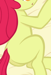 Size: 325x478 | Tagged: safe, artist:lockerobster, edit, apple bloom, earth pony, pony, g4, bloom butt, butt, cropped, female, pictures of butts, plot, solo