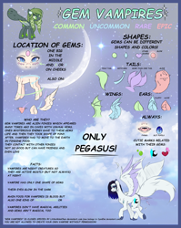 Size: 3100x3900 | Tagged: safe, artist:minelvi, oc, oc only, pegasus, pony, vampire, vampony, augmented tail, chest fluff, colored hooves, ear fluff, eyelashes, fangs, high res, open mouth, pegasus oc, reference sheet, smiling, tongue out, wings