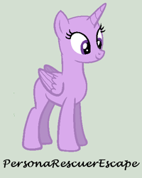 Size: 400x500 | Tagged: safe, artist:personarescuerescape, oc, oc only, alicorn, pony, alicorn oc, bald, base, eyelashes, female, gray background, horn, looking down, mare, simple background, smiling, solo, wings