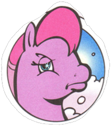 Size: 497x564 | Tagged: safe, sweet berry, earth pony, pony, g2, bedroom eyes, female, funny, looking at you, mare, no, soap, solo, sweet berry is not amused, unamused