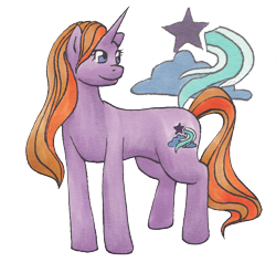 Size: 1576x1494 | Tagged: safe, artist:takara-phoenix, oc, oc only, oc:midnight stardust, pony, unicorn, female, mare, offspring, parent:starlight glimmer, parent:sunburst, parents:starburst, simple background, solo, transparent background
