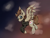 Size: 4000x3000 | Tagged: safe, artist:luxsimx, oc, oc only, oc:toffee scotch, pegasus, pony, clothes, flying, glasses, high res, looking at you, male, signature, sky, solo, spread wings, stallion, stars, wings