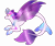 Size: 4300x3600 | Tagged: safe, artist:sashakruchkinatv, queen novo, seapony (g4), g4, my little pony: the movie, closed mouth, colored wings, crown, female, fin wings, fins, fish tail, jewelry, purple eyes, purple tail, purple wings, queen, regalia, simple background, smiling, solo, tail, transparent background, wings