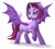 Size: 3613x3260 | Tagged: safe, artist:starshade, oc, oc only, oc:twilight garrison, alicorn, bat pony, bat pony alicorn, pony, bat wings, female, heart, heart eyes, high res, horn, mare, simple background, solo, white background, wingding eyes, wings