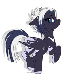 Size: 2533x2731 | Tagged: safe, artist:starshade, oc, oc only, oc:sask de roge moor, bat pony, pony, bat wings, female, high res, mare, simple background, solo, white background, wings