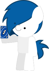 Size: 2988x4298 | Tagged: safe, artist:isaac_pony, oc, oc only, oc:switcharoo, earth pony, pony, bipedal, card, card game, earth pony oc, kibiy pony, male, simple background, smiling, solo, standing, transparent background, uno, uno reverse card, vector, ·c.