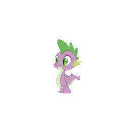 Size: 737x675 | Tagged: safe, spike, dragon, g4, animated, gif, idle animation, male, simple background, solo, standing, transparent background, vector