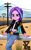 Size: 1300x2068 | Tagged: safe, artist:theretroart88, aria blaze, human, equestria girls, g4, adorasexy, ariabetes, beautiful, belly button, belt, boots, breasts, busty aria blaze, cleavage, clothes, cute, desert, electric pole, female, fence, high heel boots, jacket, jeans, leather, leather jacket, panties, pants, ripped jeans, ripped pants, road, sexy, shirt, shoes, smiling, solo, thong, torn clothes, underwear, when she smiles