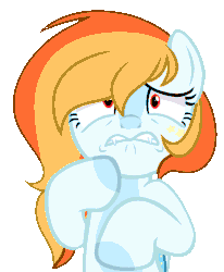 Size: 1257x1522 | Tagged: safe, artist:tired-horse-studios, earth pony, pony, adorable distress, animated, base used, cute, fangs, female, gif, mare, simple background, solo, transparent background