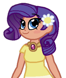 Size: 246x291 | Tagged: safe, artist:jario, derpibooru exclusive, rarity, human, g4, clothes, digital art, female, humanized, simple background, smiling, solo, transparent background
