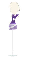 Size: 1482x3072 | Tagged: safe, artist:smbros, equestria girls, g4, barely eqg related, clothes, luna loud, mannequin, no pony, paperclip, the loud house