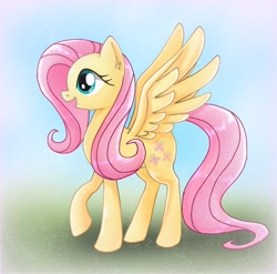 Size: 1080x1069 | Tagged: safe, artist:namaenonaipony, fluttershy, pegasus, pony, g4, ear fluff, female, mare, open mouth, profile, solo