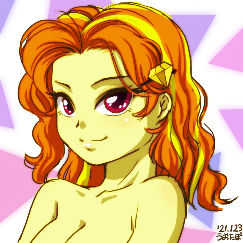 2535409 - suggestive, artist:uotapo, adagio dazzle, equestria girls, g4,  adoragio, adorasexy, alternate hairstyle, beautiful, breasts, bust, busty adagio  dazzle, cleavage, clothes, cute, female, looking at you, nudity, sexy,  solo, solo female, stupid