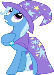 Size: 3000x4121 | Tagged: safe, artist:jeatz-axl, trixie, pony, g4, cape, clothes, female, hat, mare, raised hoof, simple background, solo, transparent background, trixie's cape, trixie's hat, vector