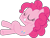 Size: 2197x1679 | Tagged: artist needed, safe, screencap, pinkie pie, earth pony, pony, g4, arm behind head, eyes closed, female, grin, mare, relaxing, simple background, smiling, solo, transparent background