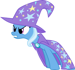 Size: 3252x3000 | Tagged: safe, artist:jeatz-axl, trixie, pony, g4, cape, clothes, female, hat, high res, mare, simple background, solo, transparent background, trixie's cape, trixie's hat, vector