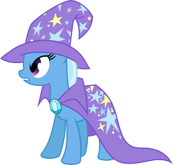 Size: 3153x3000 | Tagged: safe, artist:jeatz-axl, trixie, pony, unicorn, g4, angry, cape, clothes, female, hat, high res, mare, simple background, solo, transparent background, trixie's cape, trixie's hat, vector