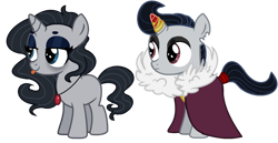 Size: 1280x662 | Tagged: safe, artist:princess-kitsune-tsu, oc, oc only, pony, unicorn, base used, female, filly, magical lesbian spawn, offspring, parent:chancellor neighsay, parent:king sombra, simple background, transparent background