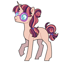 Size: 2400x2100 | Tagged: safe, artist:dreamscapevalley, oc, oc only, oc:elixir brew, pony, unicorn, glasses, high res, horn, solo, unicorn oc