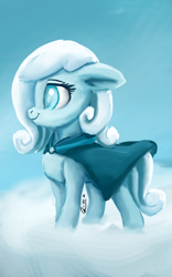 Size: 1600x2560 | Tagged: safe, artist:raphaeldavid, oc, oc only, oc:snowdrop, pony, cloud, solo