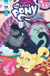 Size: 2063x3131 | Tagged: safe, artist:justasuta, idw, max, molly, pinkie pie, shadow (g4), abyssinian, cat, g4, season 10, spoiler:comic, spoiler:comic97, comic cover, high res, idw publishing, solo, toy