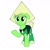 Size: 1080x1080 | Tagged: safe, artist:lorelaifanart, earth pony, gem (race), gem pony, pony, base used, clothes, eyelashes, female, gem, mare, peridot, peridot (steven universe), ponified, simple background, smiling, solo, steven universe, white background