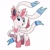 Size: 1080x1080 | Tagged: safe, artist:lorelaifanart, pony, sylveon, base used, eyelashes, female, mare, open mouth, pokémon, ponified, simple background, smiling, solo, white background