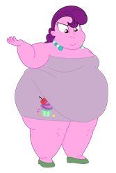 Size: 804x1204 | Tagged: safe, artist:louey, artist:neongothic, sugar belle, equestria girls, g4, bbw, belly, big belly, butt, clothes, dress, equestria girls-ified, fat, female, huge belly, huge butt, jewelry, large butt, morbidly obese, necklace, obese, ssbbw, sugar belly, thighs, thunder thighs