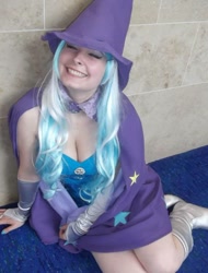 Size: 624x821 | Tagged: safe, artist:trixietakesit, trixie, human, g4, breasts, cleavage, clothes, cosplay, costume, irl, irl human, photo