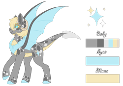 Size: 1567x1104 | Tagged: safe, artist:nobleclay, oc, oc only, oc:sparkling, dracony, dragon, hybrid, female, reference sheet, simple background, solo, transparent background