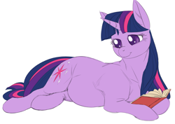 Size: 4093x2894 | Tagged: safe, artist:snspony, twilight sparkle, pony, unicorn, g4, book, cute, female, high res, mare, preglight sparkle, pregnant, simple background, smiling, solo, that pony sure does love books, twiabetes, unicorn twilight, white background