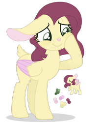 Size: 1000x1228 | Tagged: safe, artist:magicuniclaws, oc, oc only, hybrid, female, interspecies offspring, offspring, parent:discord, parent:fluttershy, parents:discoshy, simple background, solo, transparent background
