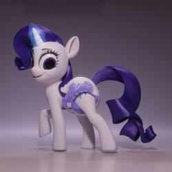 Size: 2160x2160 | Tagged: safe, artist:hodgepodgedl, rarity, pony, unicorn, g4, 3d, blender, creepy, diaper, diaper fetish, female, fetish, high res, mare, non-baby in diaper, solo