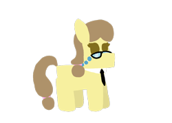 Size: 1200x857 | Tagged: safe, artist:switcharoo, play write, sharpener, pony, collar, female, glasses, lineless, mare, necktie, simple background, smol, smol pony, solo, transparent background