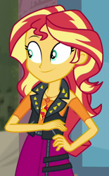 Size: 372x599 | Tagged: safe, screencap, sunset shimmer, display of affection, equestria girls, g4, my little pony equestria girls: better together, cropped, geode of empathy, magical geodes, solo