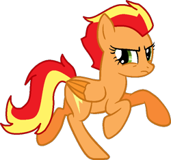 Size: 654x613 | Tagged: safe, artist:pegasski, oc, oc only, oc:firefoot, pegasus, pony, g4, base used, eyelashes, eyes closed, female, frown, mare, pegasus oc, rearing, simple background, solo, transparent background, wings