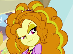 Size: 1460x1080 | Tagged: safe, edit, edited screencap, screencap, adagio dazzle, equestria girls, g4, my little pony equestria girls: rainbow rocks, cropped, female, gem, siren gem, smiling, smirk, solo