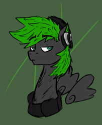 Size: 918x1132 | Tagged: safe, artist:galedraft, oc, oc only, oc:vertex soundwave, pegasus, pony, bust, looking at you, male, simple background, solo, stallion