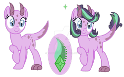 Size: 1280x797 | Tagged: safe, artist:cloefo05, oc, oc only, dracony, hybrid, female, interspecies offspring, mare, offspring, parent:spike, parent:starlight glimmer, parents:sparlight, simple background, solo, transparent background