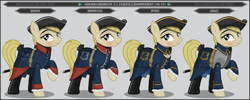 Size: 1280x512 | Tagged: safe, artist:brony-works, earth pony, pony, clothes, female, mare, solo, sweden, uniform