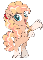 Size: 1024x1447 | Tagged: safe, artist:mintoria, oc, oc only, earth pony, pony, female, mare, rearing, simple background, solo, transparent background