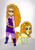 Size: 2476x3504 | Tagged: safe, alternate version, artist:ewrrfb, adagio dazzle, human, pony, unicorn, equestria girls, g4, colored, disguise, disguised siren, dreamworks face, duo, duo female, female, gem, high res, human ponidox, jewelry, pendant, purple eyes, questria girls ponified, self ponidox, siren gem, unicorn adagio dazzle