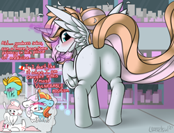 Size: 3000x2300 | Tagged: safe, artist:llametsul, fleur-de-lis, lightning dust, nurse redheart, sassy saddles, oc, oc:princess healing glory, alicorn, earth pony, pegasus, pony, unicorn, g4, alicorn oc, alicorn princess, blushing, blushing profusely, butt, canterlot, chibi, commissioner:bigonionbean, crying, cute, dialogue, embarrassed, extra thicc, female, flank, frog (hoof), funny, fusion, fusion:fleur-de-lis, fusion:lightning dust, fusion:nurse redheart, fusion:sassy saddles, hair bun, hiding, hiding behind wing, high res, horn, hospital, levitation, looking back, magic, mare, mask, medical, plot, revive, shocked, spread wings, surgical mask, sweat, sweating profusely, telekinesis, the ass was fat, thought bubble, underhoof, wingboner, wings, writer:bigonionbean