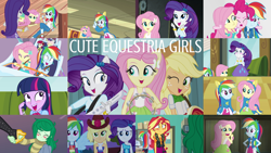 Size: 1966x1105 | Tagged: safe, edit, edited screencap, editor:quoterific, screencap, applejack, fluttershy, pinkie pie, rainbow dash, rarity, roseluck, sunset shimmer, twilight sparkle, wallflower blush, alicorn, human, equestria girls, equestria girls specials, g4, my little pony equestria girls, my little pony equestria girls: better together, my little pony equestria girls: forgotten friendship, my little pony equestria girls: legend of everfree, my little pony equestria girls: rainbow rocks, my little pony equestria girls: rollercoaster of friendship, better than ever, blushing, cute, dashabetes, diapinkes, eyes closed, fall formal outfits, flowerbetes, geode of empathy, geode of fauna, geode of sugar bombs, geode of super speed, happy, hat, helping twilight win the crown, humane five, humane seven, humane six, jackabetes, magical geodes, musical instrument, night, one eye closed, open mouth, ponied up, raribetes, shimmerbetes, shrunken pupils, shyabetes, smiling, twiabetes, twilight sparkle (alicorn), wink