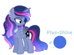 Size: 1600x1204 | Tagged: safe, artist:stellamoonshineyt, oc, oc only, oc:stella moon, alicorn, pony, female, magical lesbian spawn, mare, offspring, parent:princess luna, parent:twilight sparkle, parents:twiluna, simple background, solo, transparent background